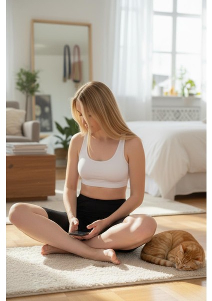 Full Likralı Ince Bel Biye Lastikli Kısa Tayt | Kadın Kısa Tayt modelleri