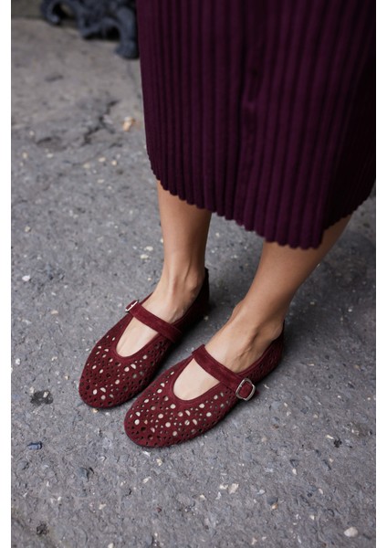 Olimpus Kadın Gold Altın Gercek Deri Babet