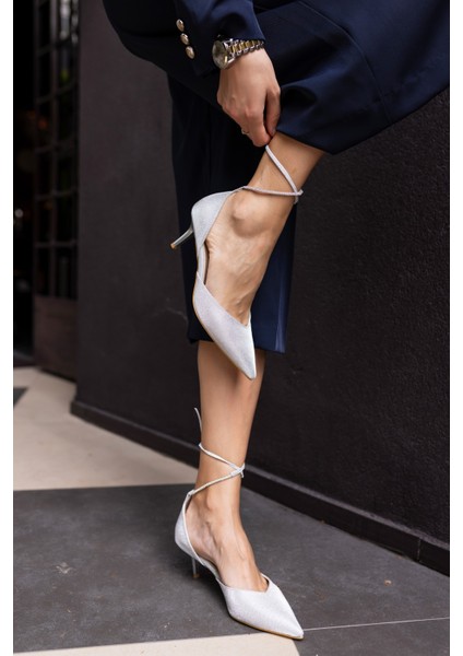 Simma Kadin Rose Simli Topuklu Abiye Ayakkabi fırsatları