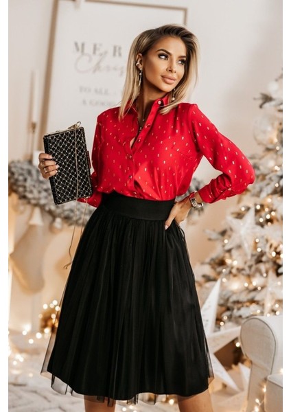 Metal Düğmeli, Apoletli Kol ve Cep Detay Moskrep Gömlek fiyatları