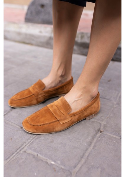 Otton Kadin Vizon Kum Suet Loafer Babet fırsatları