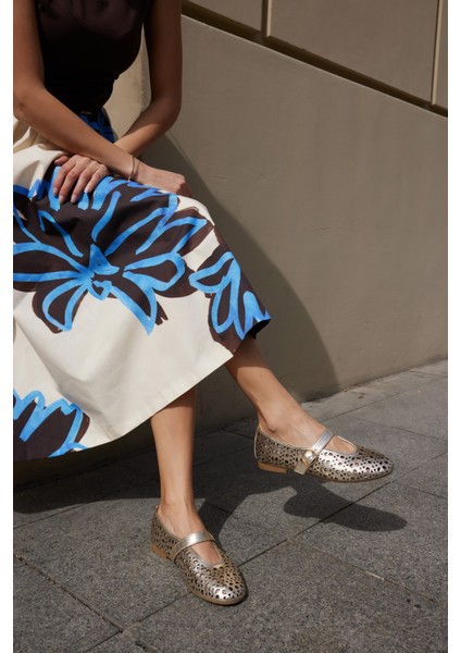 Olimpus Kadın Gold Altın Gercek Deri Babet fırsatları