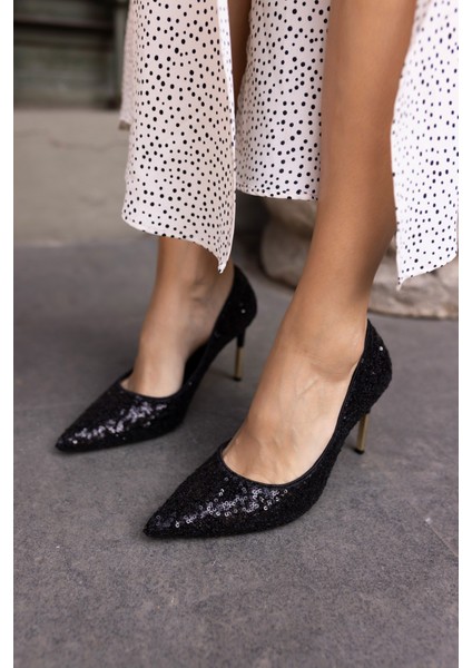 Pael Kadin Gümüş Payetli Stiletto indirimleri