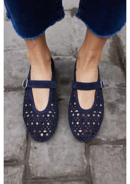 Olimpus Kadın Gold Altın Gercek Deri Babet