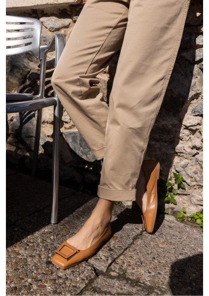 Cintia Kadin Taba Gercek Deri Babet