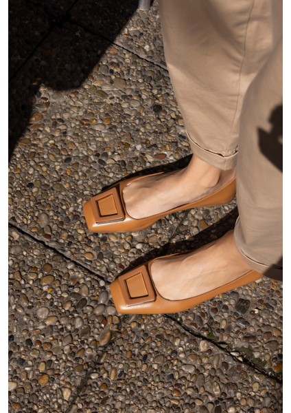 Cintia Kadin Taba Gercek Deri Babet