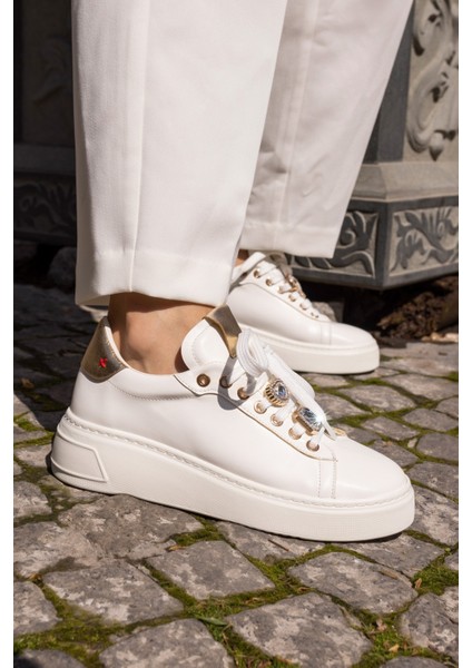 Julio Kadın Siyah Bagcık Taş Detay Sneaker