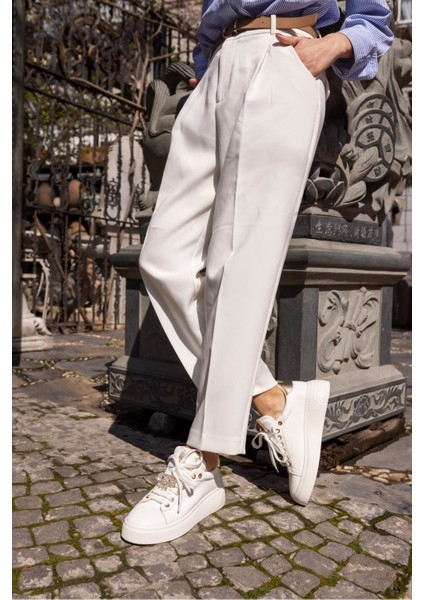 Julio Kadın Siyah Bagcık Taş Detay Sneaker