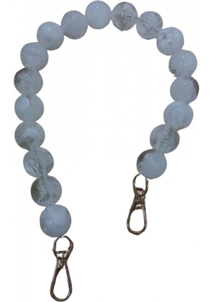 Çanta Askısı 40 cm Akrilik Yuvarlak Sedef