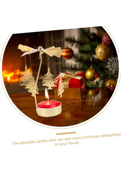 Isı Ile Dönen Metal Mumluk – Çam Ağacı Modeli, Altın Renk, Yılbaşı ve Yeni Yıl Dekoratif Mumluk fiyatları