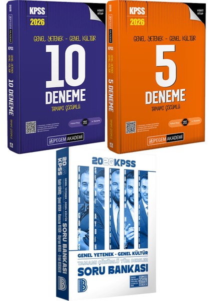 2026 Kpss Tüm Dersler Tamamı Çözümlü Soru Bankası - 2026 Kpss Tamamı Çözümlü 10 Deneme ve 5 Deneme