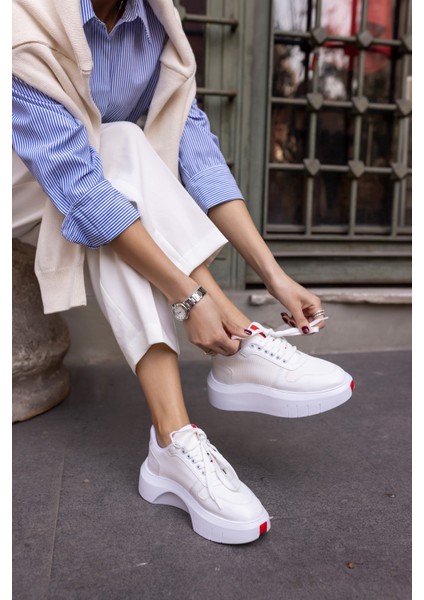 Bummer Kadin Siyah Cilt 5 cm Topuk Boyu Sneaker