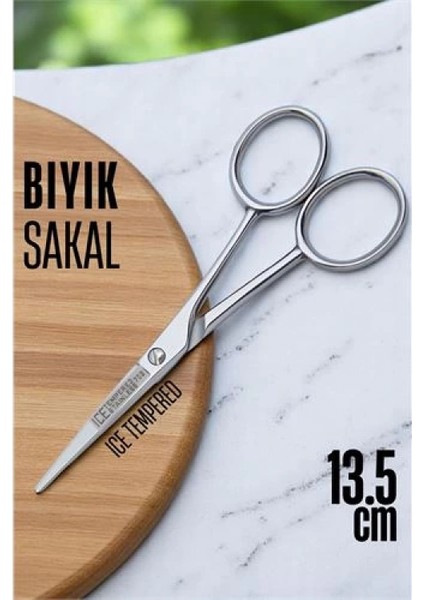 Ice Tempered Kobalt Çelik 702 Bıyık Makası - Bıyık Sakal Düzeltme Makası Kuaför Makası 13.5 cm fiyatları