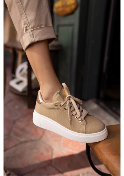 Biling Kadın Kot Mavi Bagcıklı Sneaker