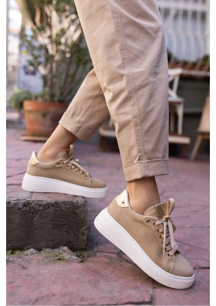 Biling Kadın Kot Mavi Bagcıklı Sneaker