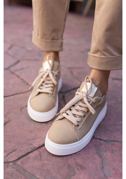 Biling Kadın Kot Mavi Bagcıklı Sneaker