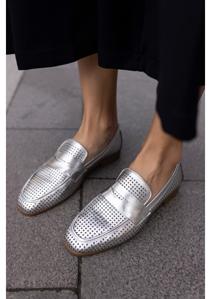 Bruge Kadin Altın Loafer Gercek Deri Ayakkabi fiyatları