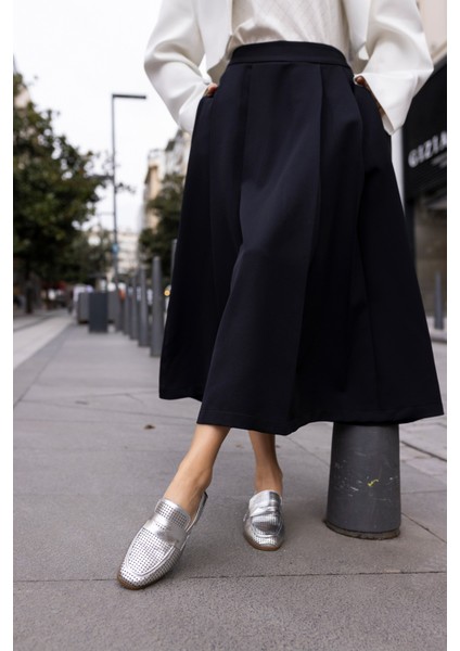 Bruge Kadin Altın Loafer Gercek Deri Ayakkabi modelleri