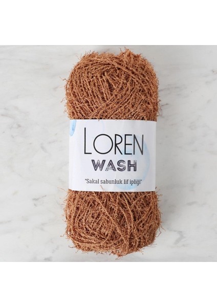 Loren Wash Kahverengi El Örgü Ipi - R144 - 34035