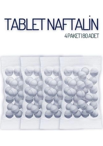 Modacar Tablet Naftalin Güve Topu Naftalin 80 Adet 718