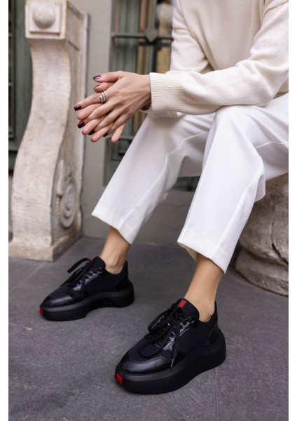 Bummer Kadin Siyah Cilt 5 cm Topuk Boyu Sneaker fiyatları