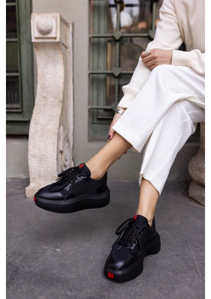 Bummer Kadin Siyah Cilt 5 cm Topuk Boyu Sneaker fırsatları