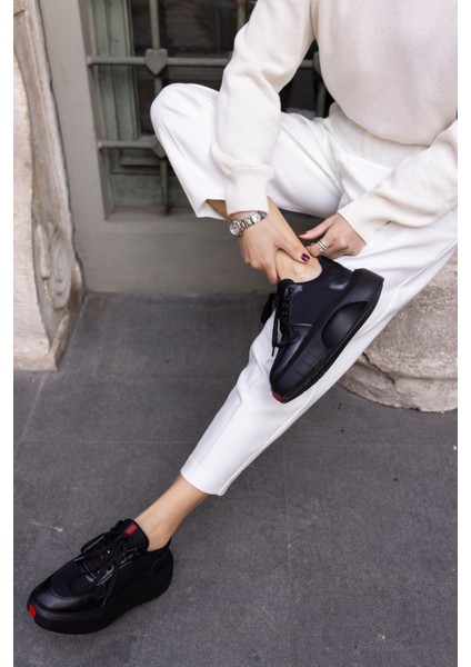 Bummer Kadin Siyah Cilt 5 cm Topuk Boyu Sneaker indirimleri