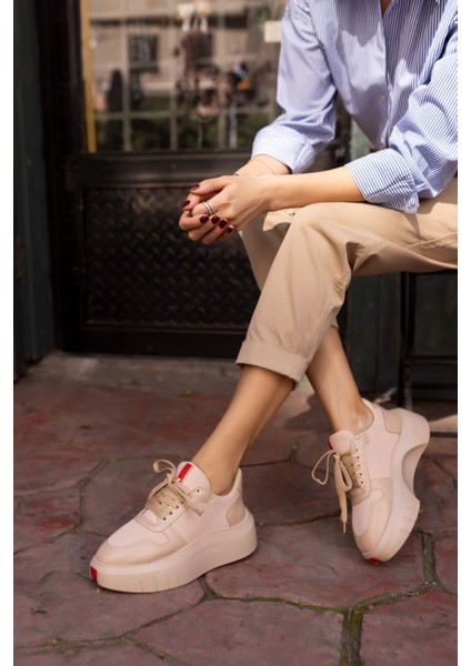 Bummer Kadin Siyah Cilt 5 cm Topuk Boyu Sneaker