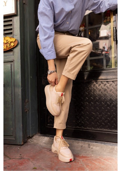 Bummer Kadin Siyah Cilt 5 cm Topuk Boyu Sneaker