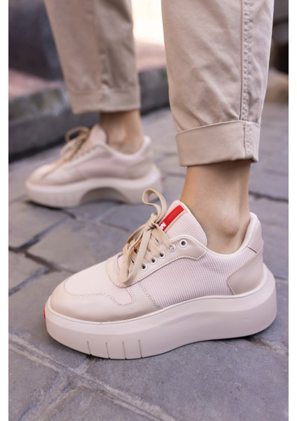 Bummer Kadin Siyah Cilt 5 cm Topuk Boyu Sneaker