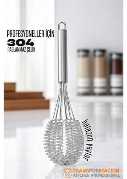 Modacar Helezon Yaylı Çırpıcı 304 Paslanmaz Çelik Makarna Çırpıcı Çırpma Teli fiyatları