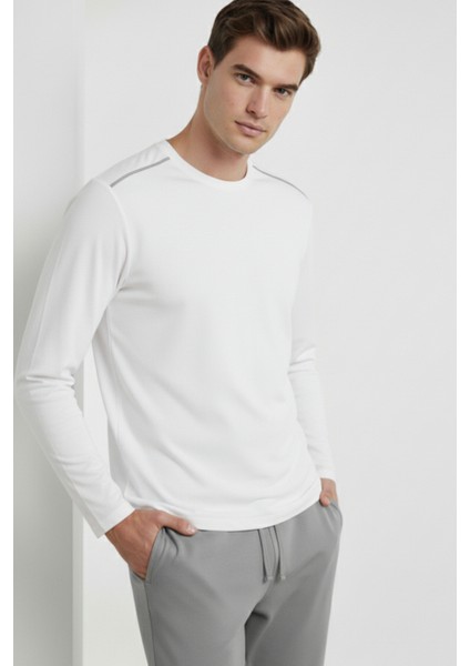 %100 Pamuk Erkek Süprem Pijama Takımı Compact Penye Gri Beyaz Uzun Kol Cepli Ipli Relax Fit Terletmez