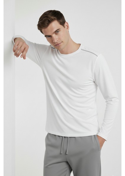 %100 Pamuk Erkek Süprem Pijama Takımı Compact Penye Gri Beyaz Uzun Kol Cepli Ipli Relax Fit Terletmez fırsatları