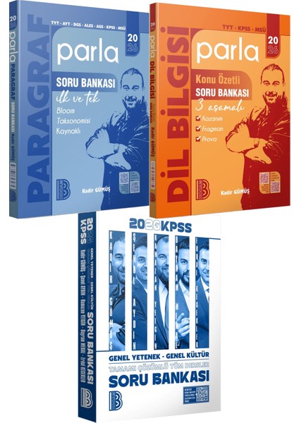 2026 Kpss Tüm Dersler Tamamı Çözümlü Soru Bankası - 2026 Parla Paragraf Parla Dil Bilgisi Soru Bankası