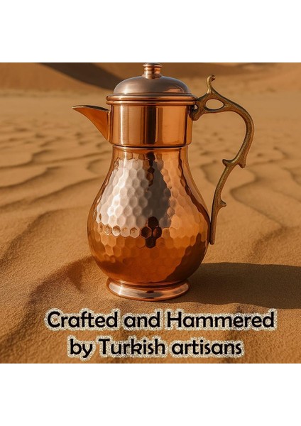 Saf Bakır Su Sürahisi Kapaklı Sürahi fırsatları