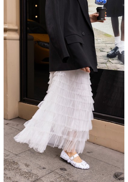 Niso Kadın Bej Altın Payetlı Atkılı Babet fiyatları