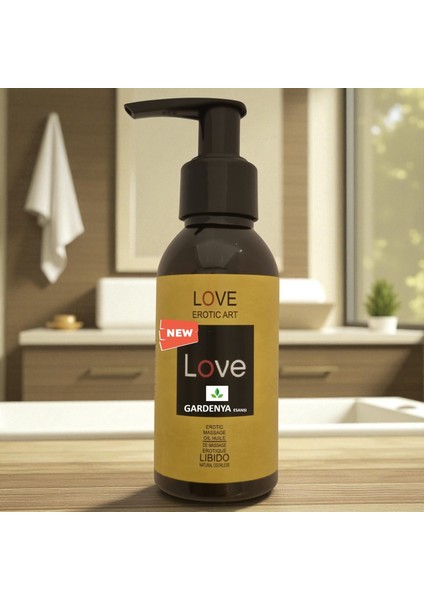 -Çiftlere Özel Romantik Cinsel Masaj Yağı, Gardenya Esanslı, Duyusal Rahatlama 100 ML 1AD