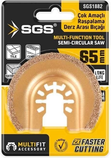 Bfs Sgs 1882 Derz Arası Raspalama Bıçağı 65 mm Karbür