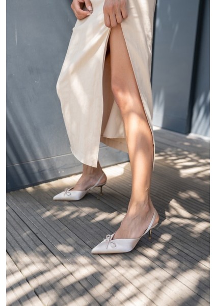 Babes Kadın Bej Saten Özel Ökçe Topuklu Ayakkabi fiyatları