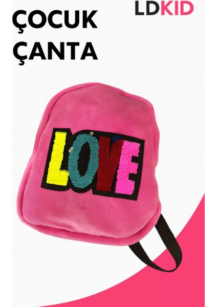 Dolphın PBR-676 Kadıfe Sırt Cantası (Pembe Love) fiyatları