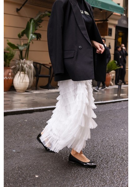 Balle Kadin Bordo Rugan Balerın Babet modelleri