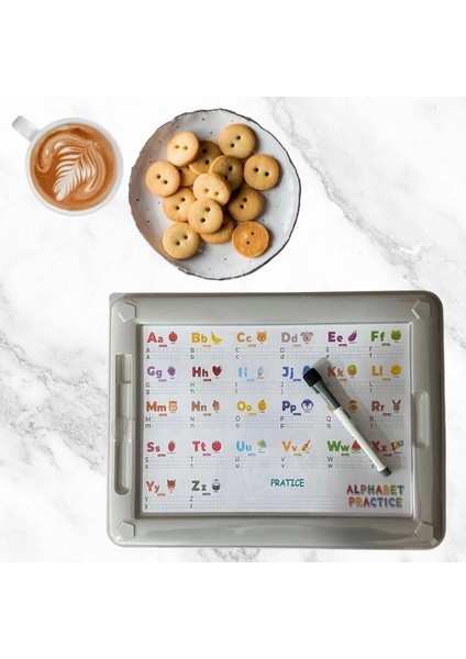 32 Farklı Etkinlikli Kalem ve Silgi Hediyeli Eğitici Sihirli Etkinlik Tahtası