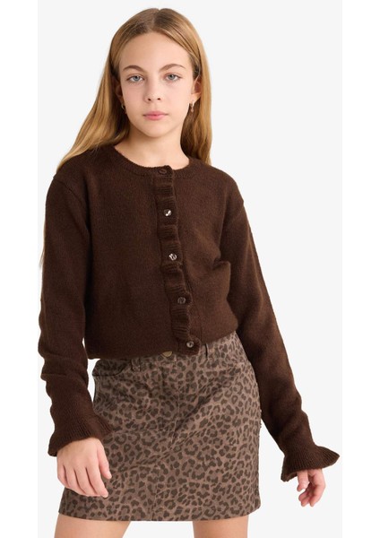 Kız Çocuk Bisiklet Yaka Düğmeli Hırka G3064A825AU modelleri