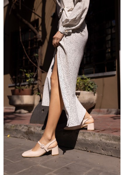 Maryo Kadın Bej Rugan Topuklu Ayakkabi fiyatları