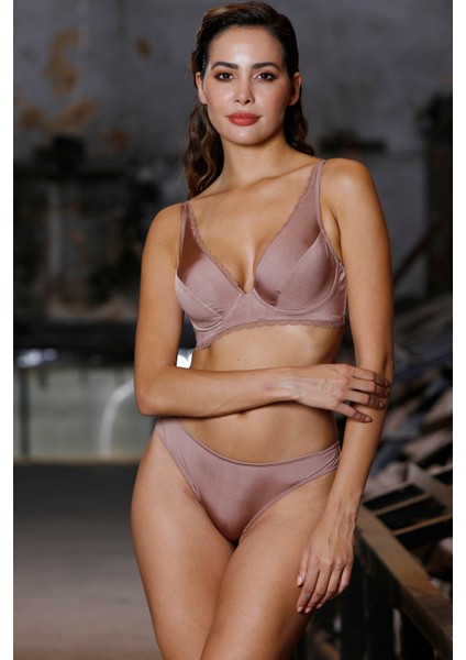 Golshan Giorgia Mini Slip,brezilyan Kadın Dantelli Vizon Külot fiyatları