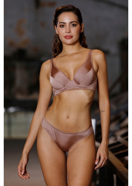 Golshan Giorgia Mini Slip,brezilyan Kadın Dantelli Vizon Külot modelleri