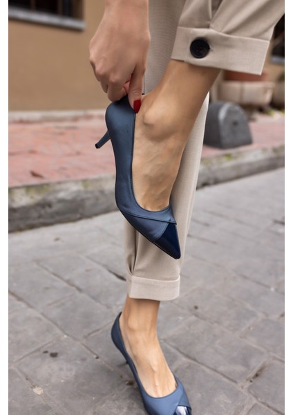 Teya Kadın Gumus Topuklu Ayakkabı