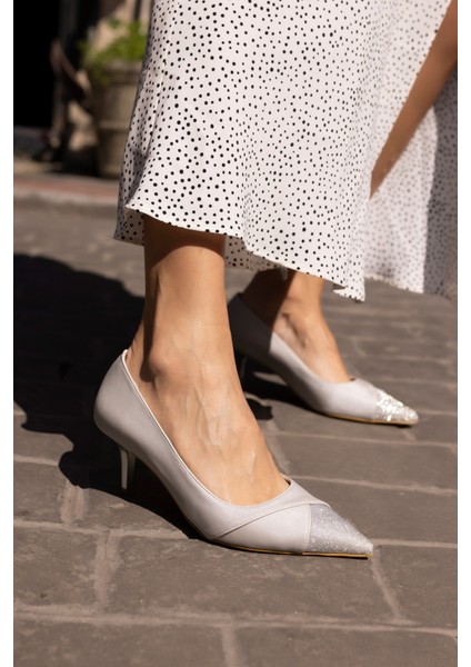 Teya Kadın Gumus Topuklu Ayakkabı indirimleri