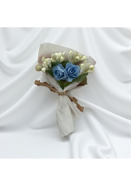 Hot Flowers Mini Çiçek Buketi Mavi Renk fiyatları