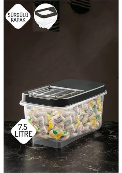 Reagan Tablet ve Deterjan Saklama Kutusu 7.5 Lt Antrasit fiyatları